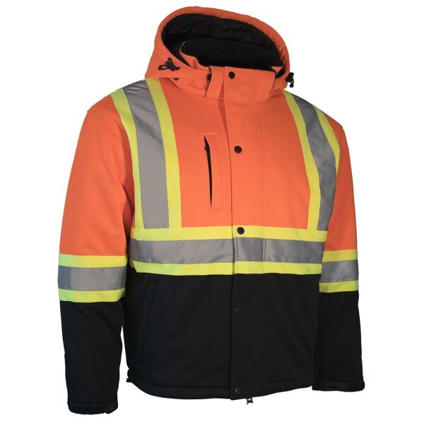 Woolwich - Hi Vis Softshell Winter Safety Jacket Orange Thumbnail