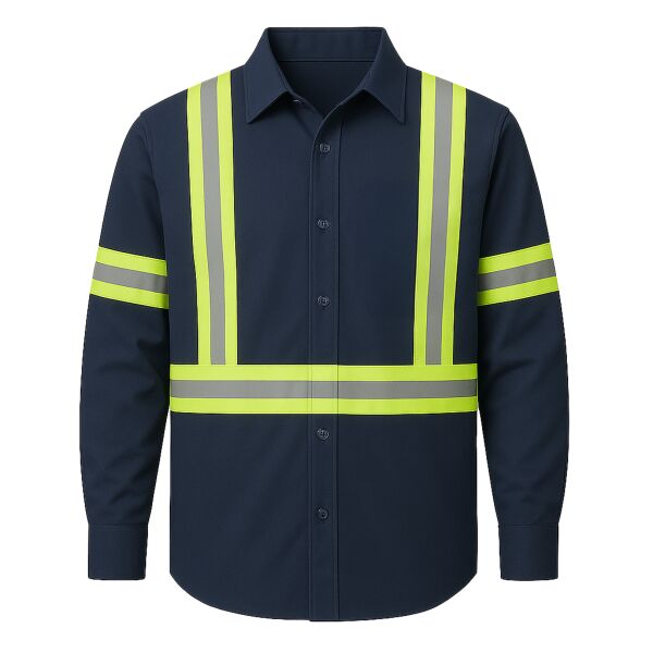 TMG - Food Industry Work Shirts With 2″ Reflective Tape Thumbnail